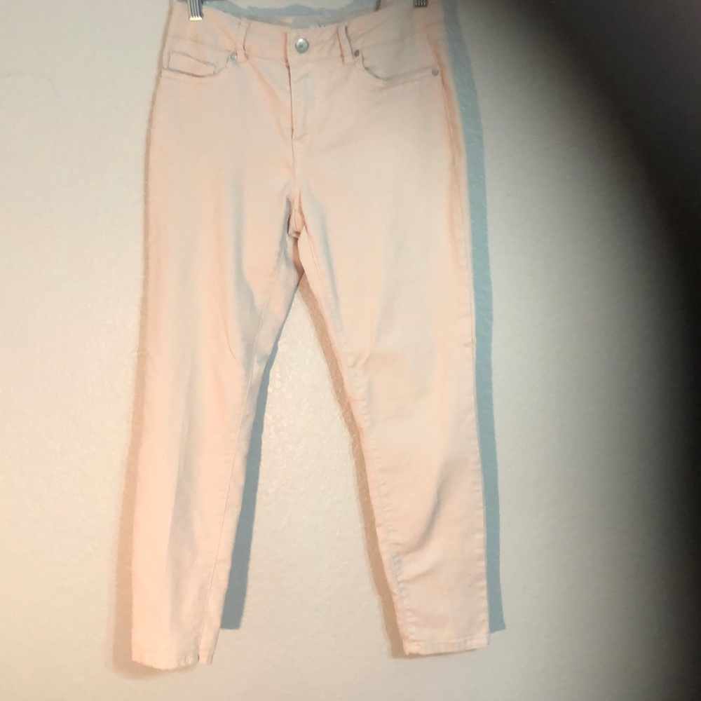d.jeans dusty rose color size 6 stretchy, skinny.